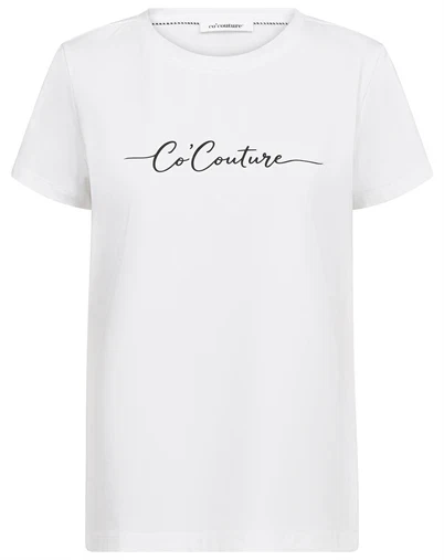 Co'Couture - Signature Script T-shirt - White